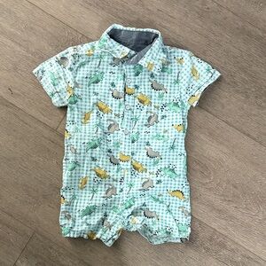 Free Planet Dinosaur Romper